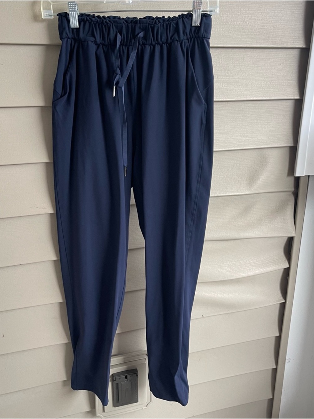 Lululemon Jogger Pants Drawstring Studio Athletic Stretch Navy Blue‎ Women’s 4